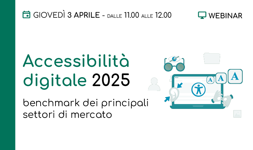 Webinar accessibilità digitale 2025 giovedì 03 aprile alle 11.00.